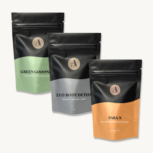 THE ESSENTIALS - HEAVY METAL & PARASITE DETOX & ALKALISING BUNDLE